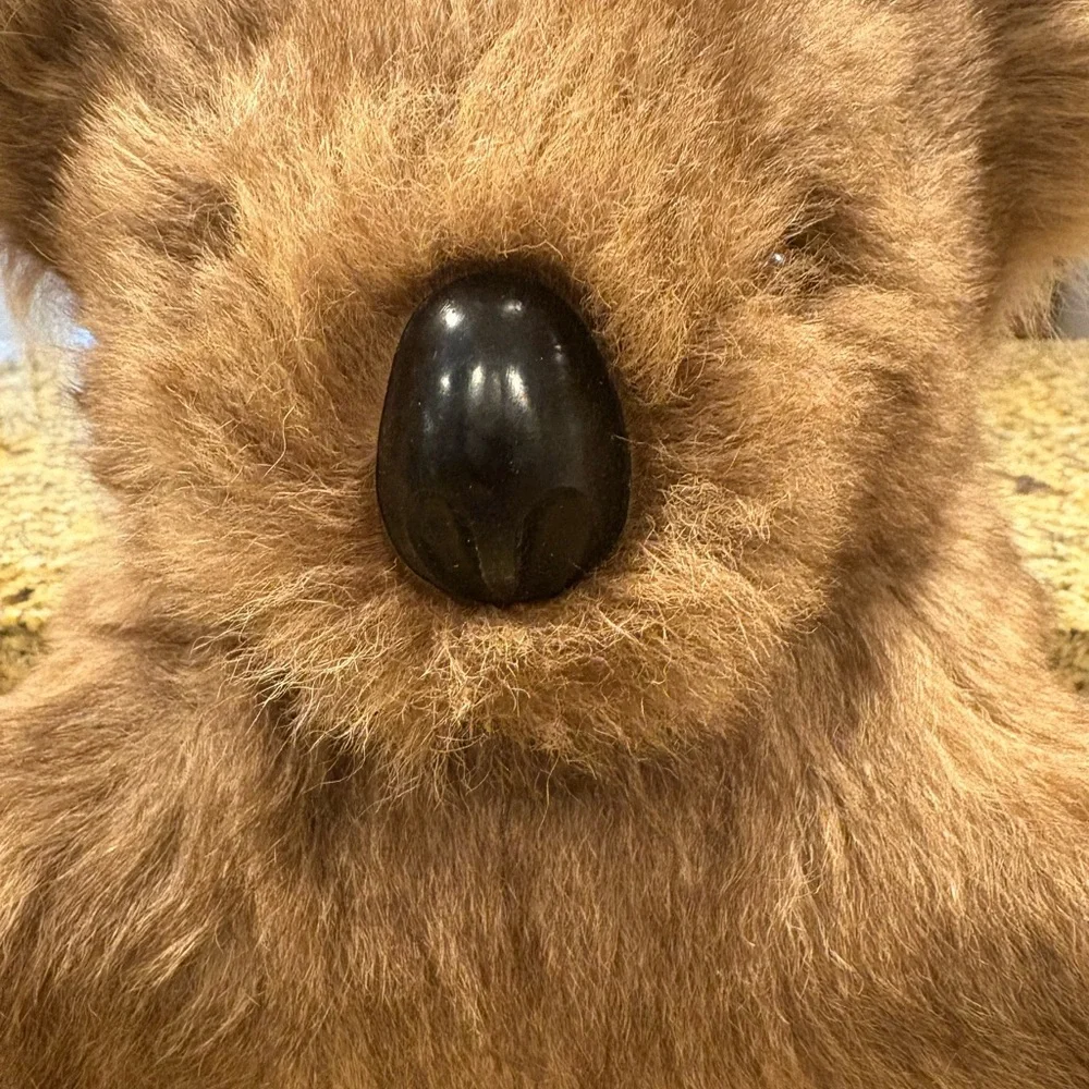 Vintage Stuffed Koala Bear made in Australia Real Kangaroo Fur Appx 15” Souvenir - Picture 2 of 13